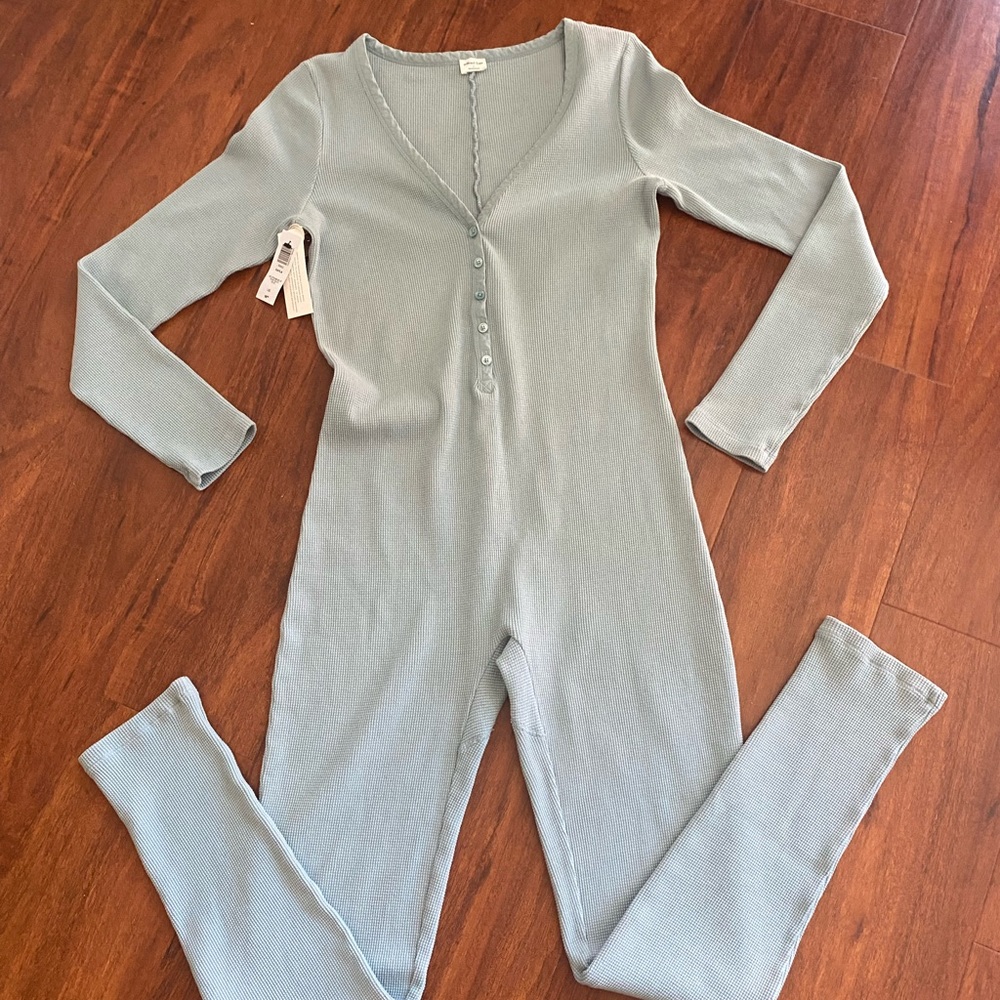 Aritzia Wilfred Free Kayla Waffle Onesie NWT